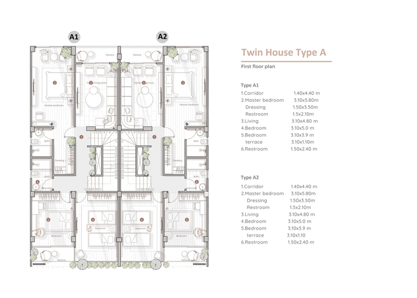Twin House Type A - First Floor