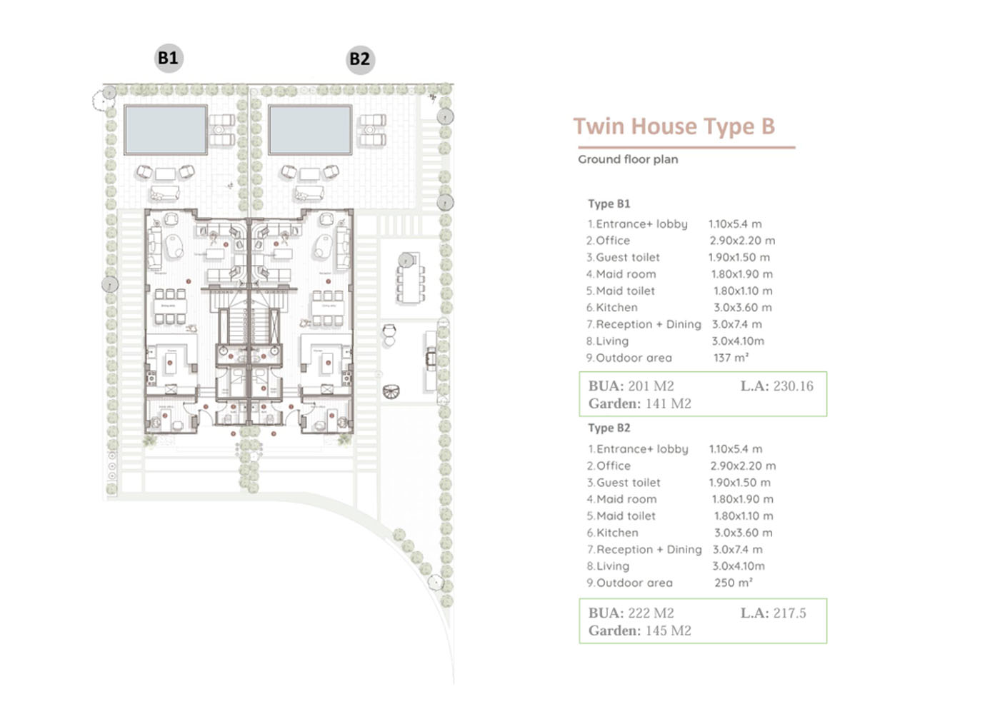 Twin House Type B - Ground Floor