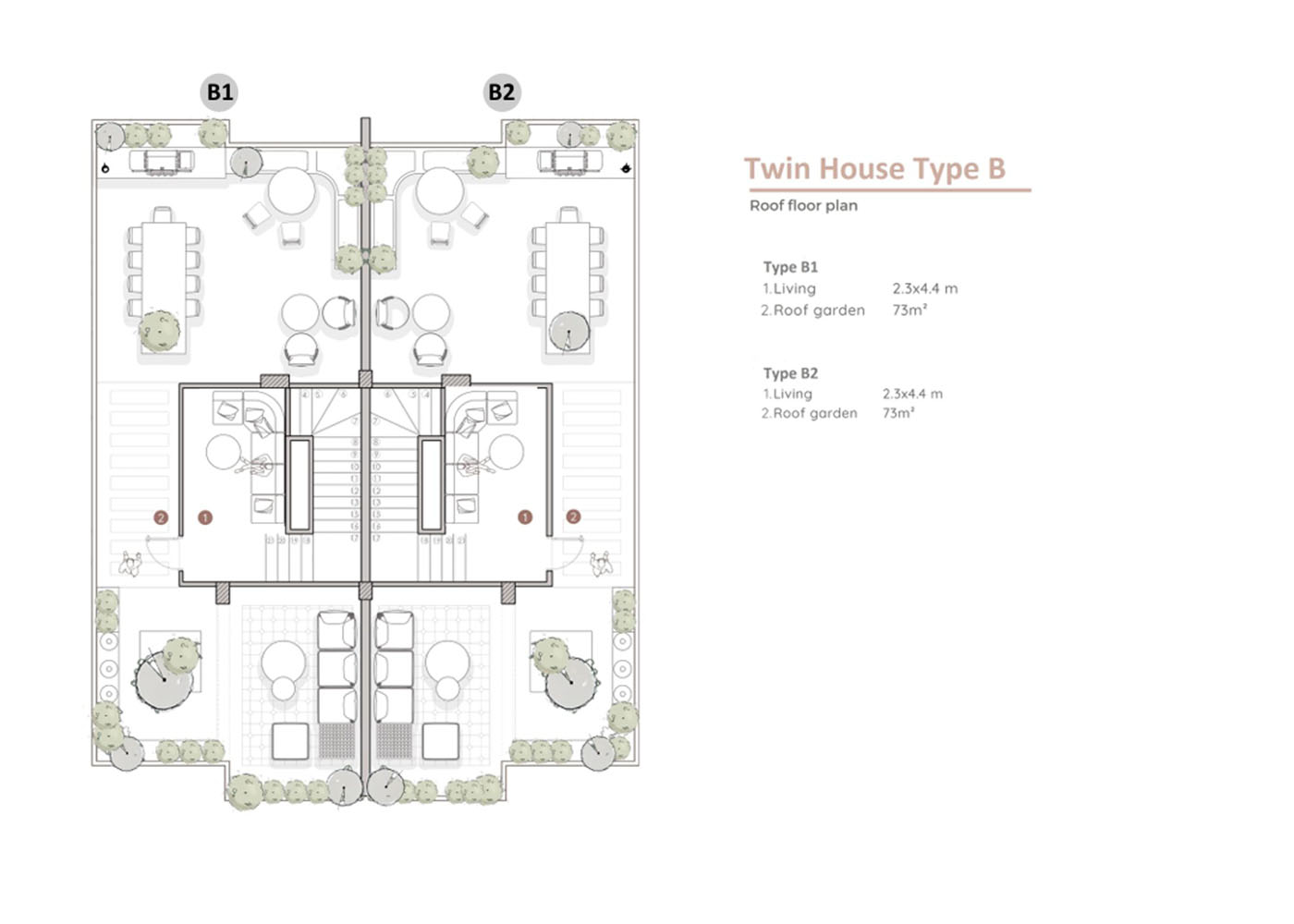 Twin House Type B - Roof