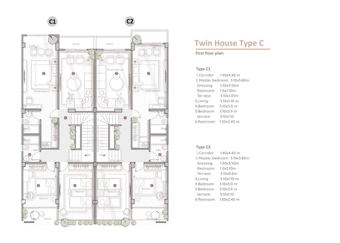 Twin House Type C - First Floor