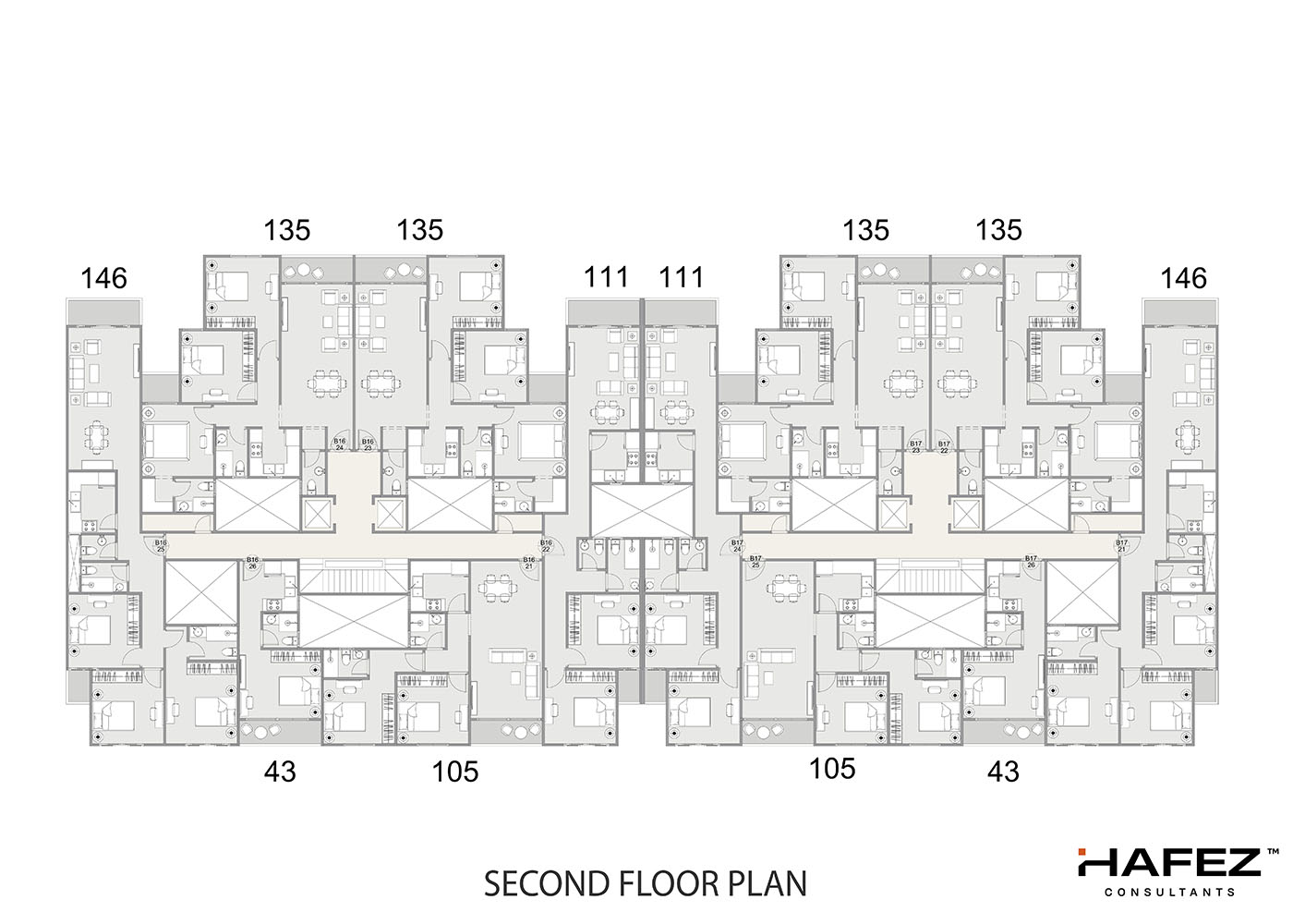 Type B 16-17 - Second Floor