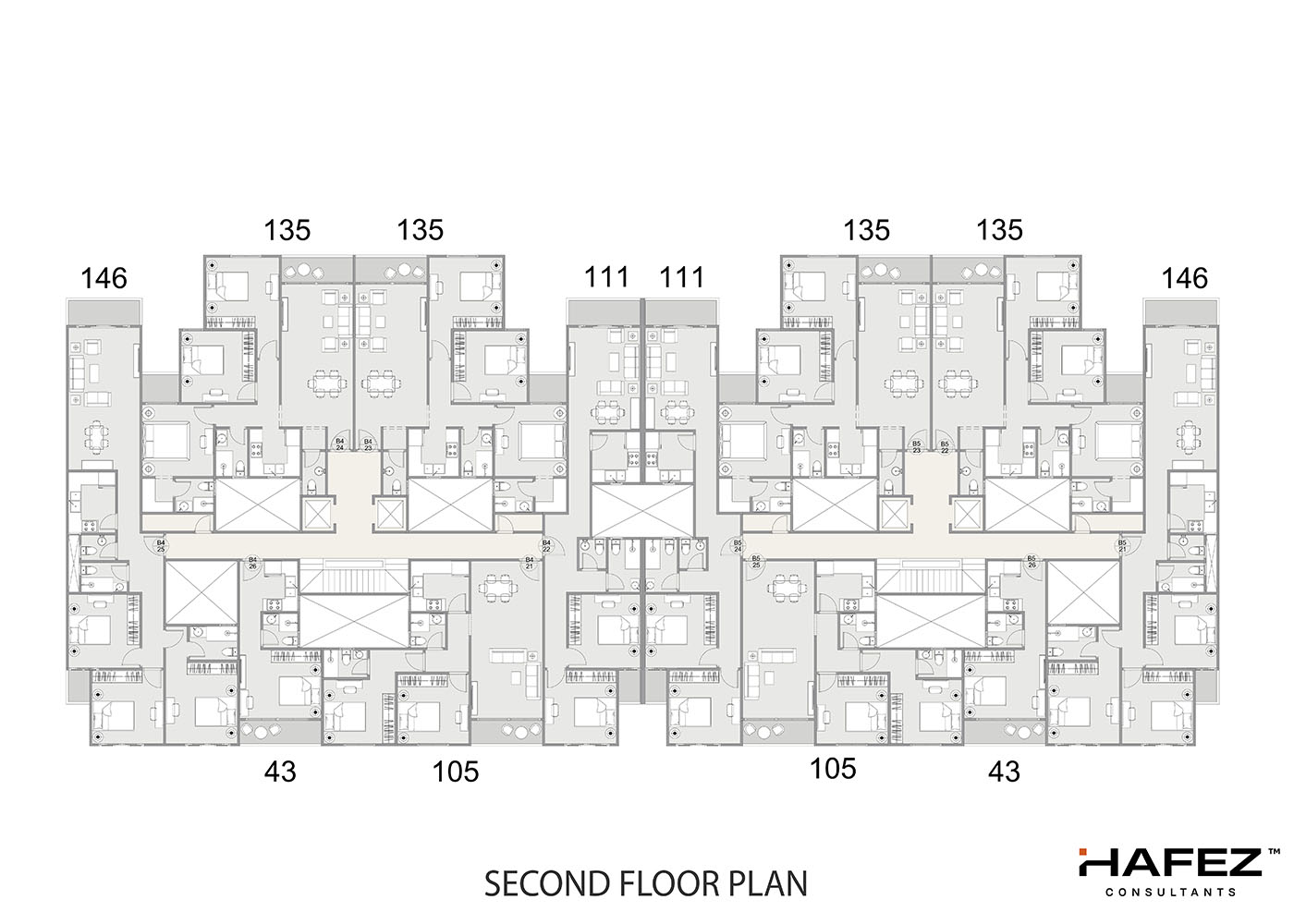 Type B 4-5 - Second Floor