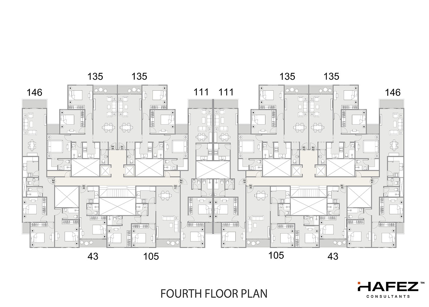 Type B 4-5 - Fourth Floor